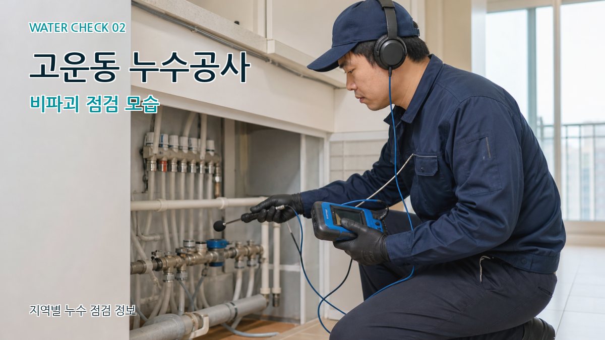 고운동 화장실누수 누수탐지 이미지