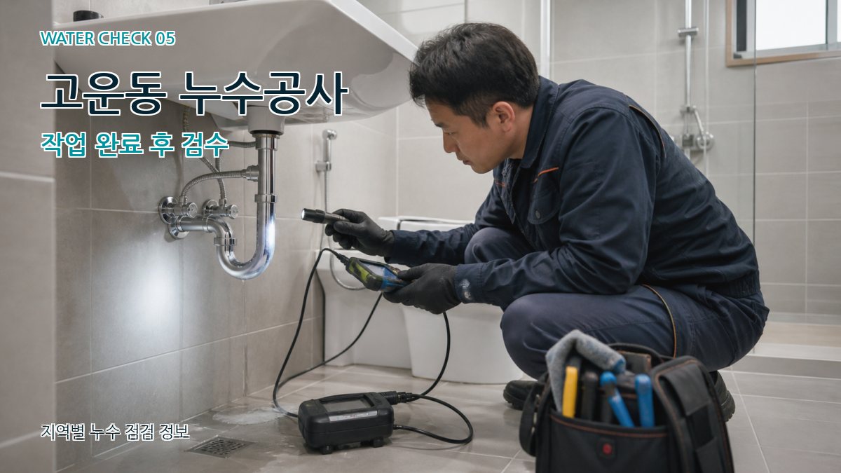 고운동 누수공사 누수탐지 이미지