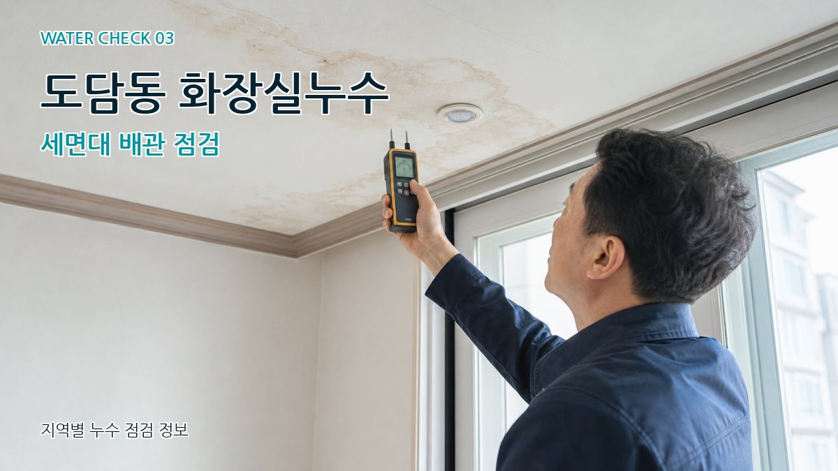 도담동 천장누수 누수탐지 이미지