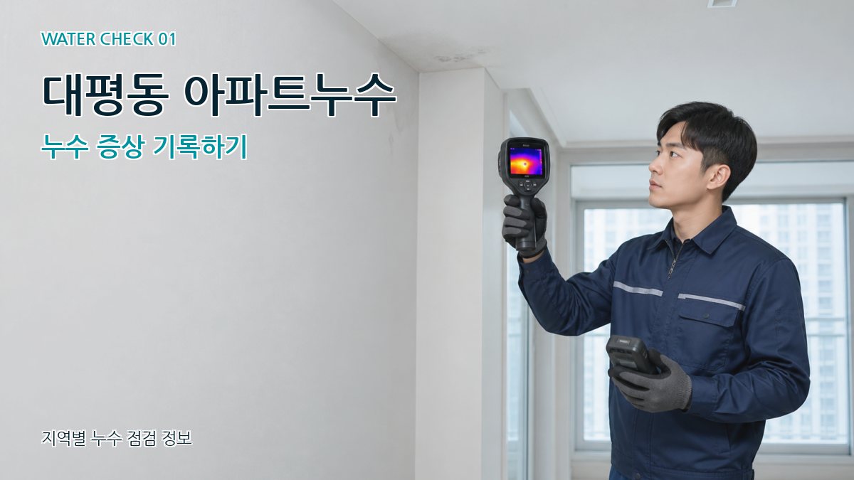 대평동 아파트누수 누수탐지 이미지