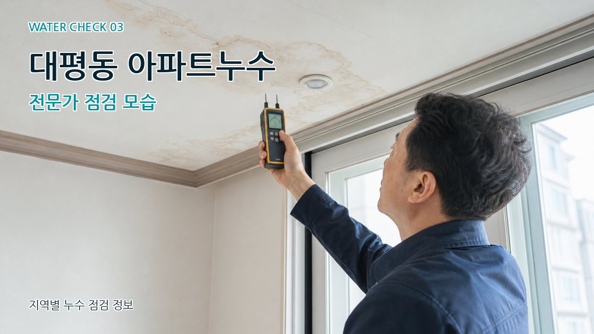 대평동 천장누수 누수탐지 이미지