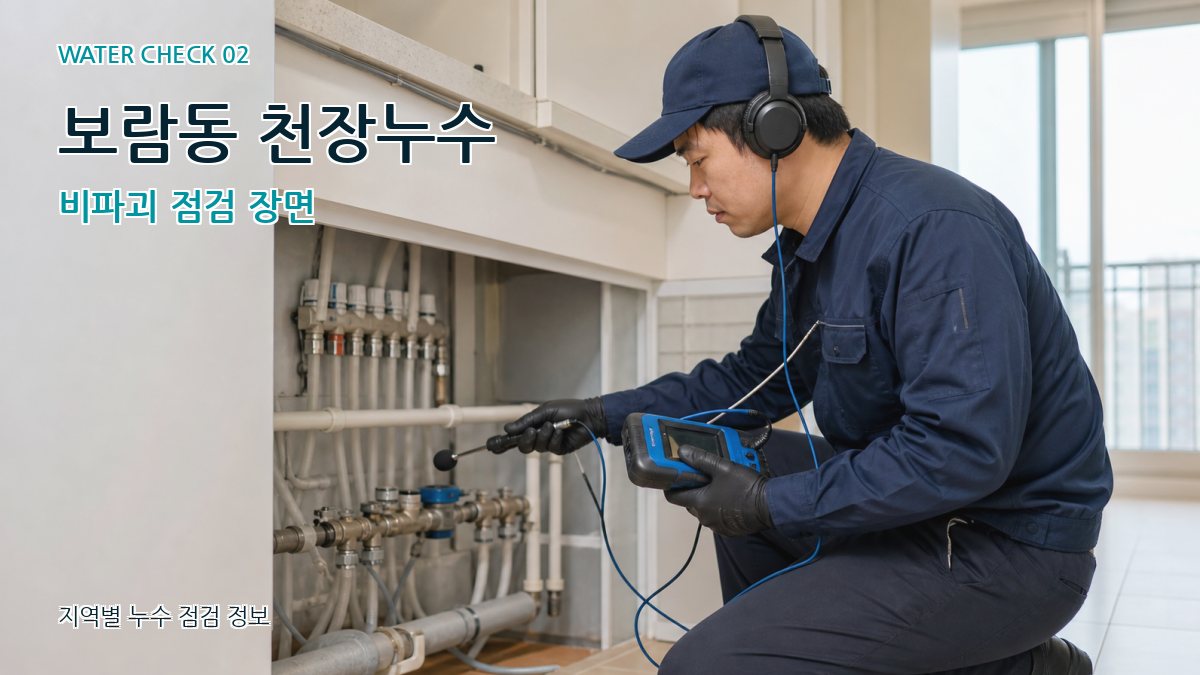 보람동 화장실누수 누수탐지 이미지