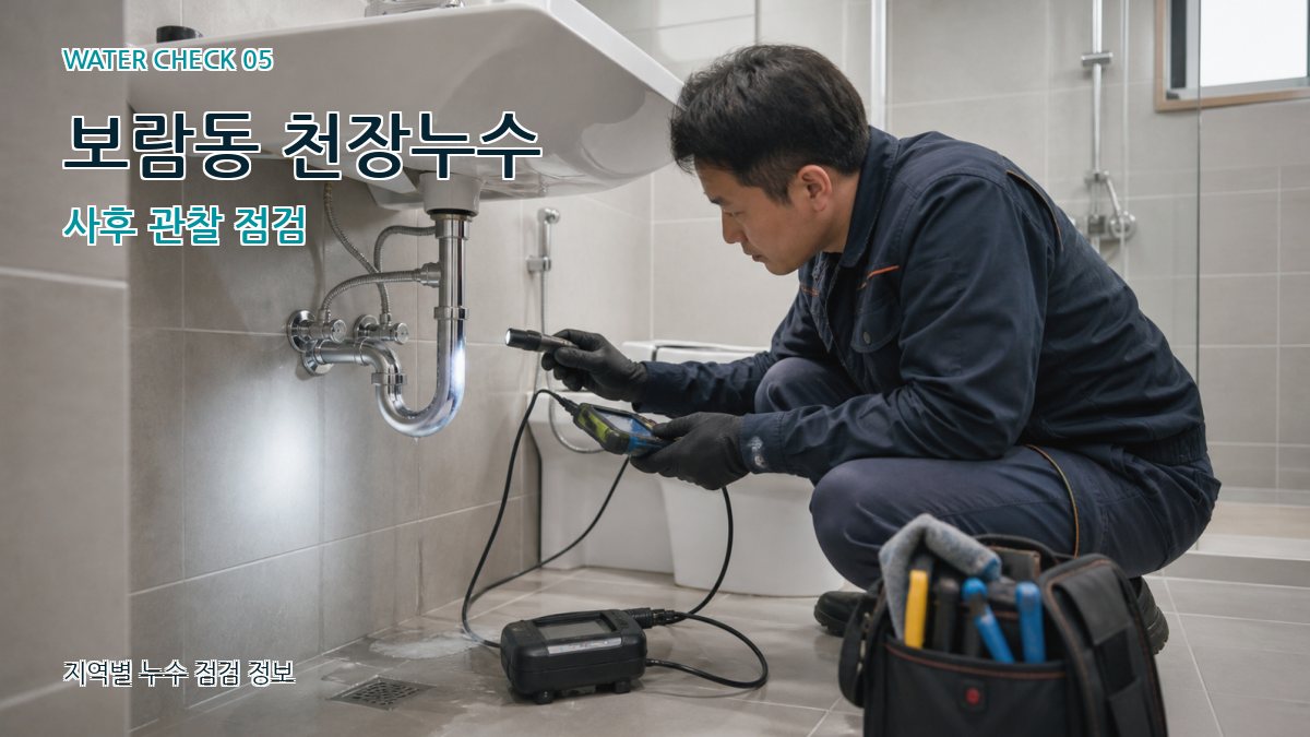 보람동 누수공사 누수탐지 이미지