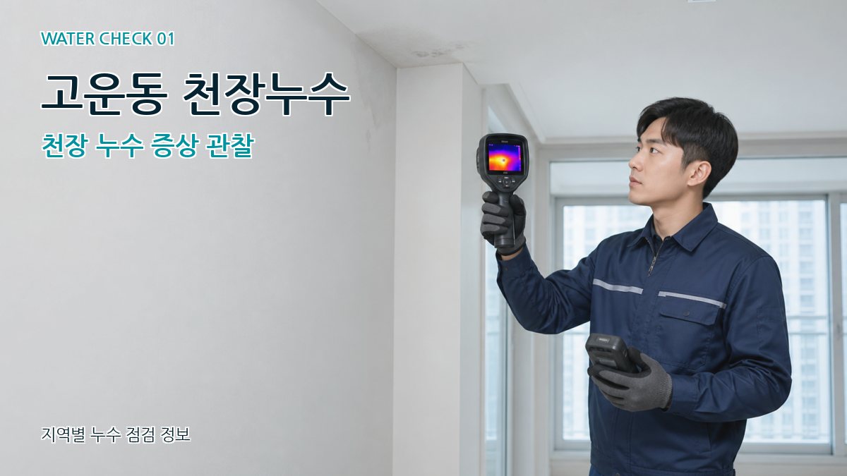 고운동 아파트누수 누수탐지 이미지