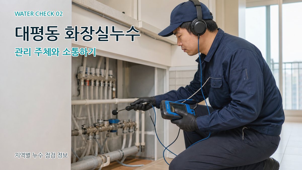대평동 화장실누수 누수탐지 이미지