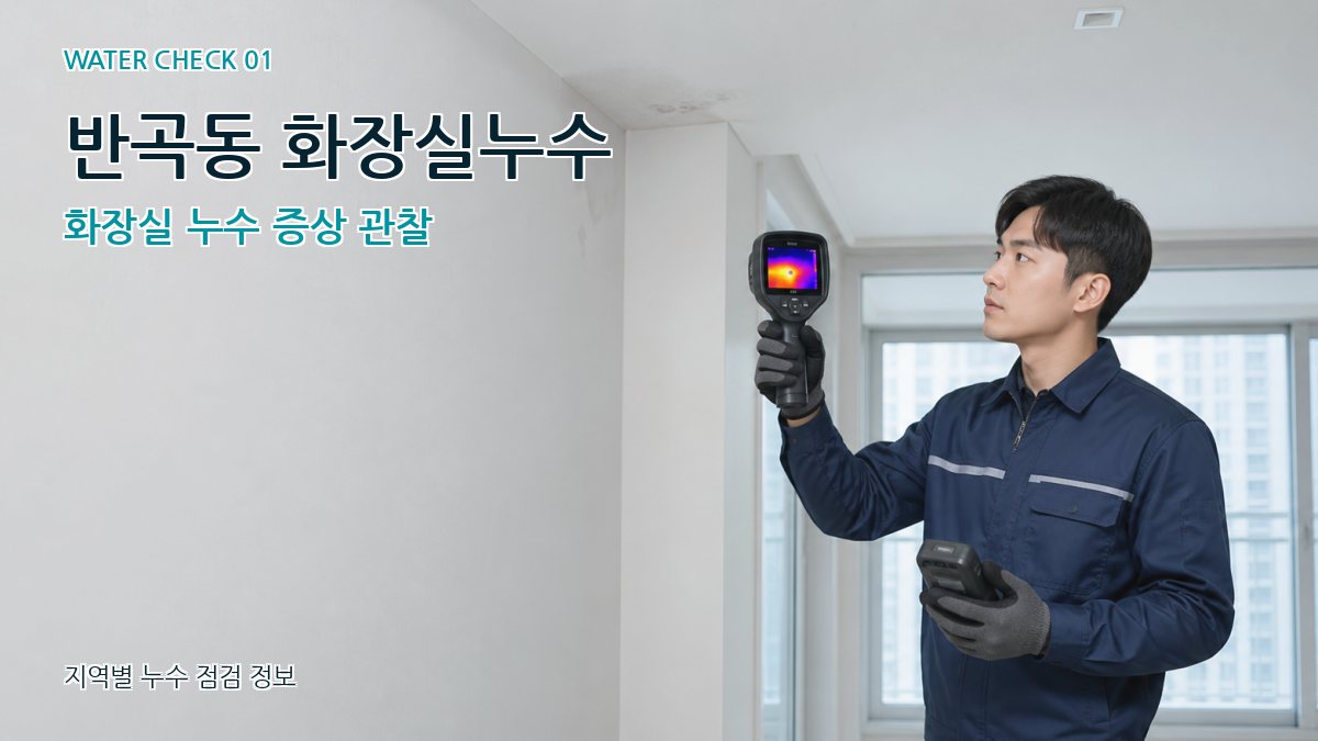 반곡동 화장실누수 화장실 누수 증상 관찰