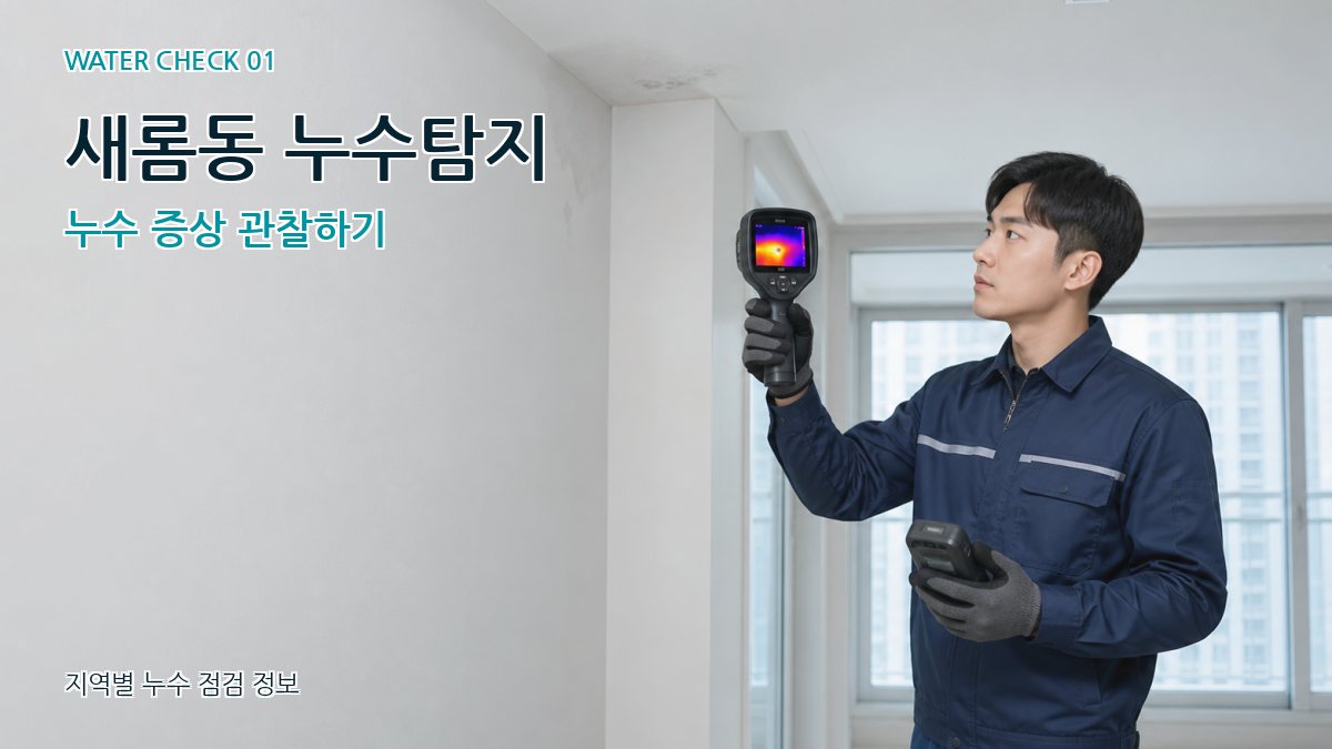 새롬동 아파트누수 누수탐지 이미지
