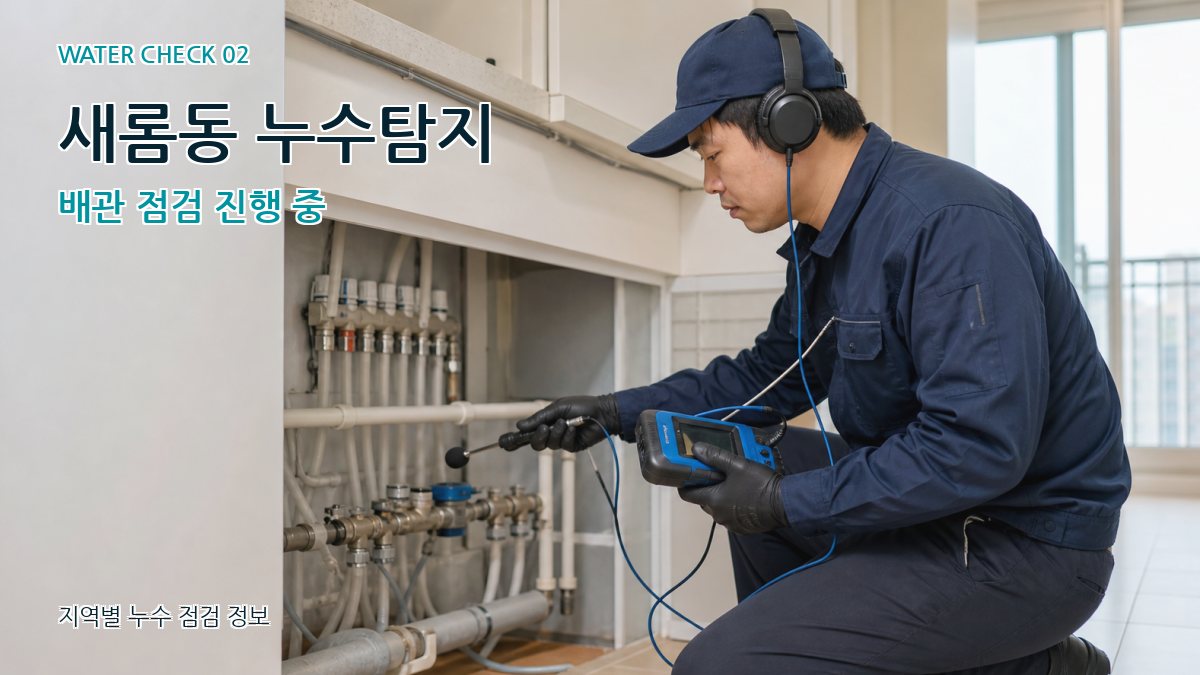 새롬동 화장실누수 누수탐지 이미지