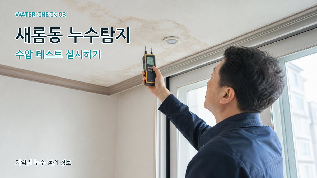 새롬동 천장누수 누수탐지 이미지