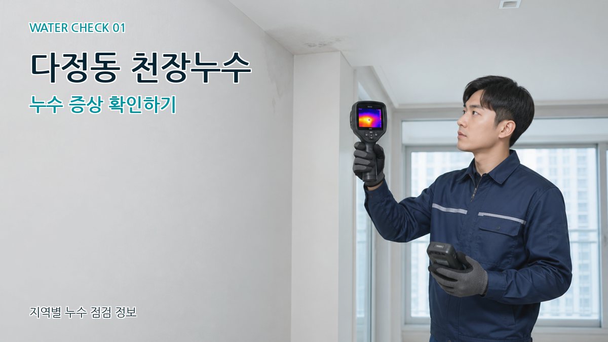 다정동 아파트누수 누수탐지 이미지