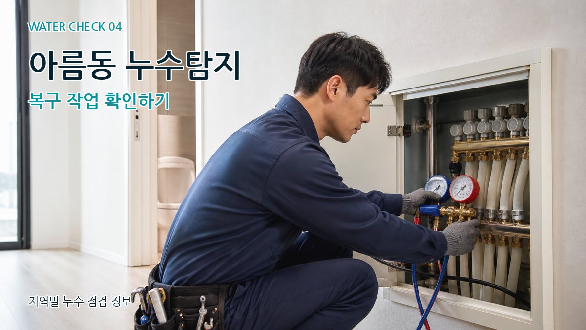 아름동 누수탐지 누수탐지 이미지