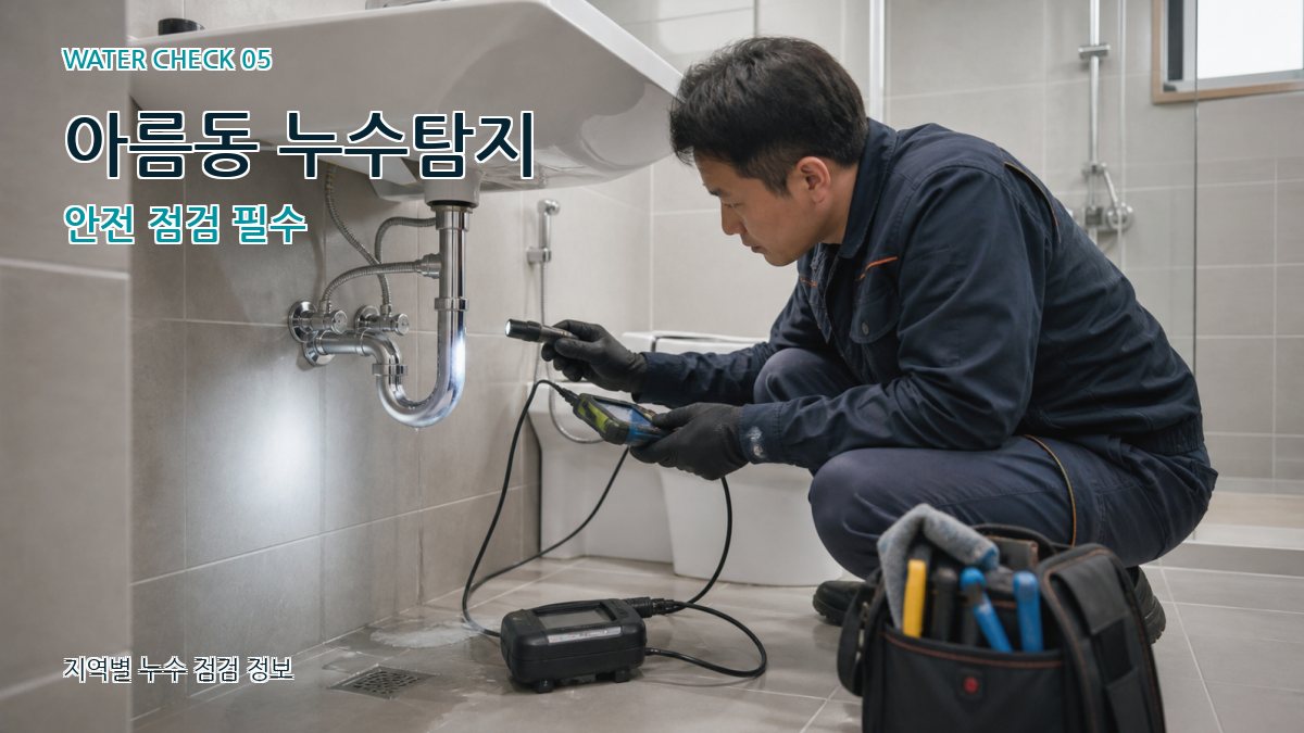 아름동 누수공사 누수탐지 이미지