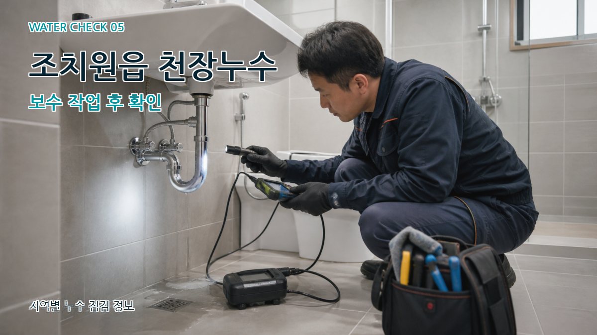 조치원읍 누수공사 누수탐지 이미지
