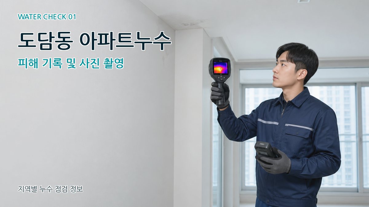 도담동 아파트누수 누수탐지 이미지