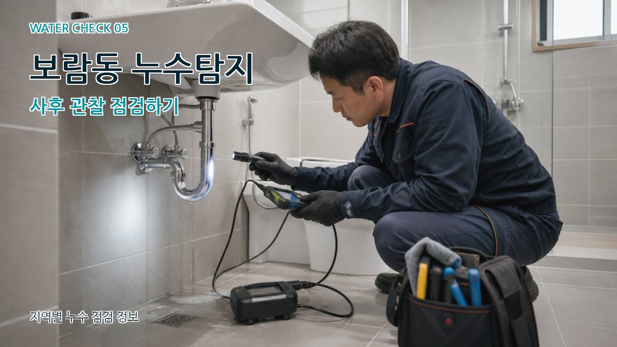 보람동 누수공사 누수탐지 이미지