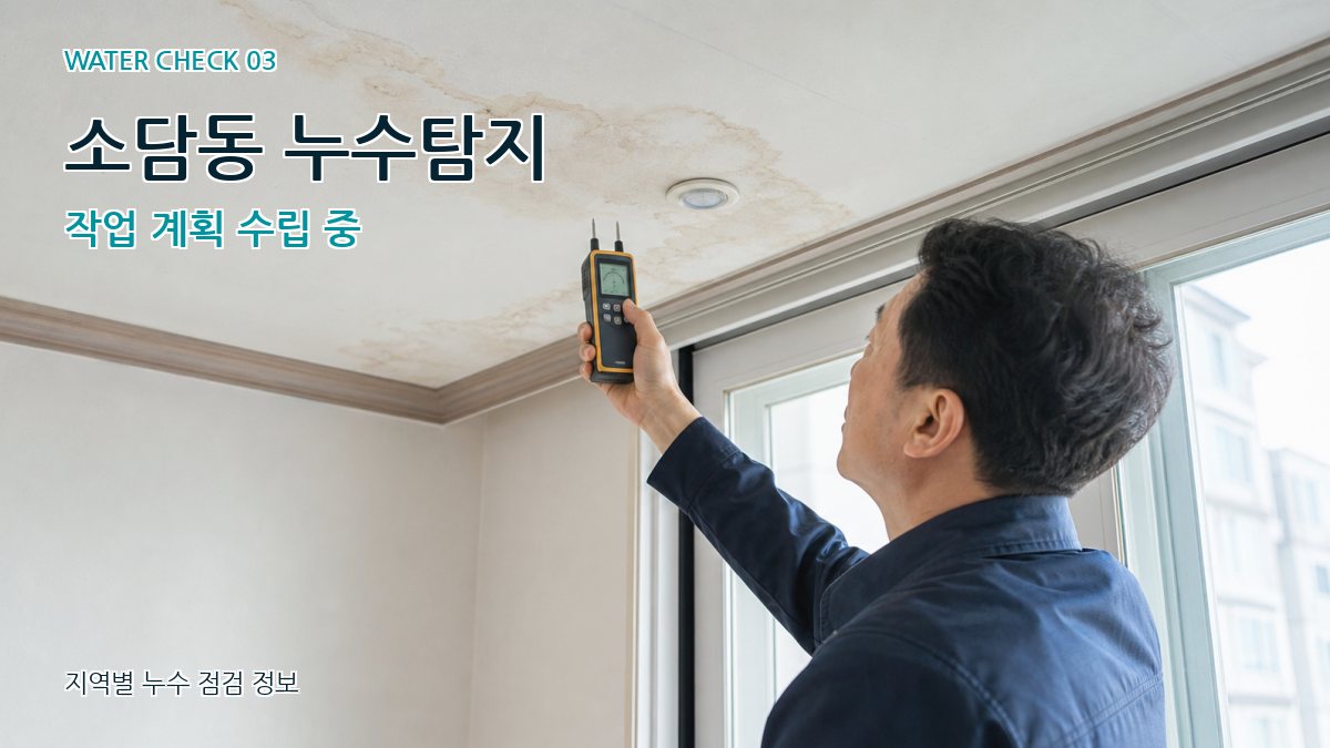 소담동 천장누수 누수탐지 이미지