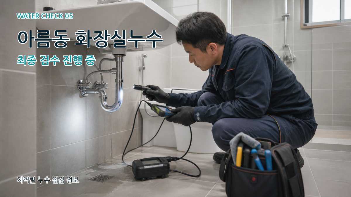 아름동 누수공사 누수탐지 이미지