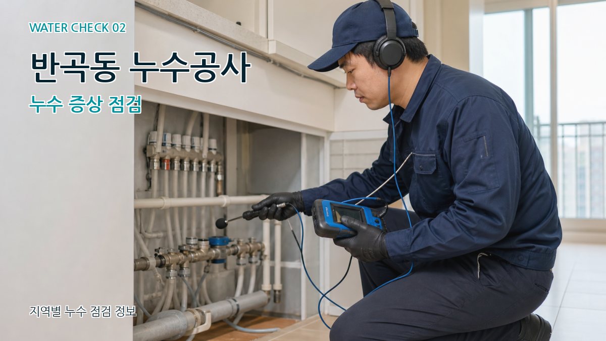 반곡동 화장실누수 누수탐지 이미지