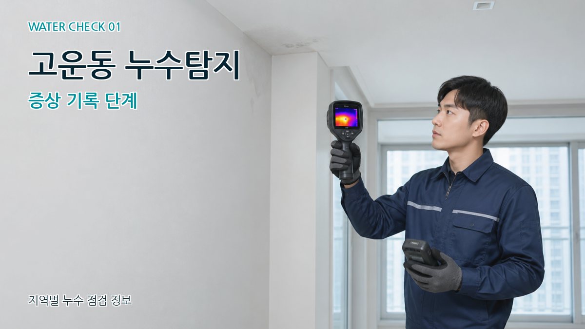 고운동 아파트누수 누수탐지 이미지