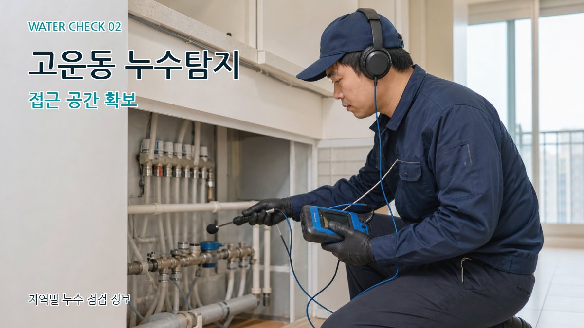 고운동 화장실누수 누수탐지 이미지