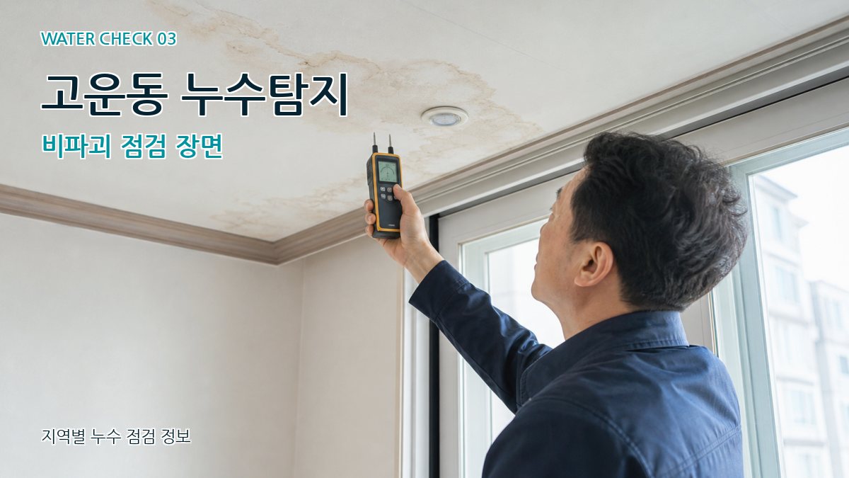 고운동 천장누수 누수탐지 이미지