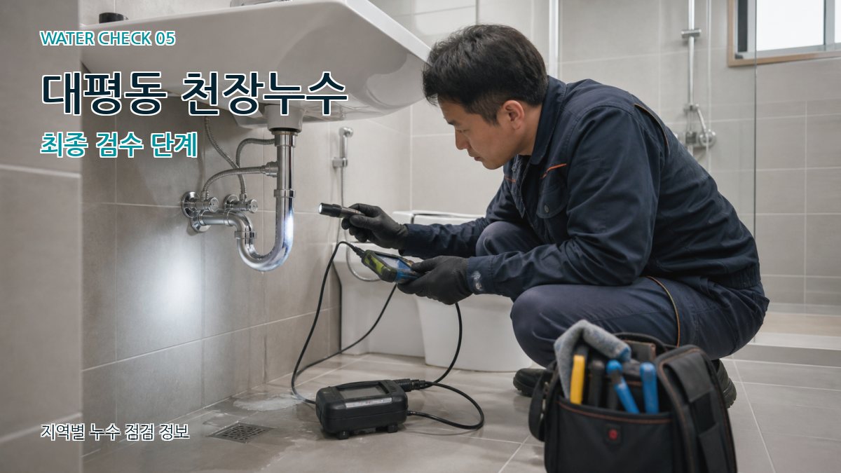 대평동 천장누수 최종 검수 단계