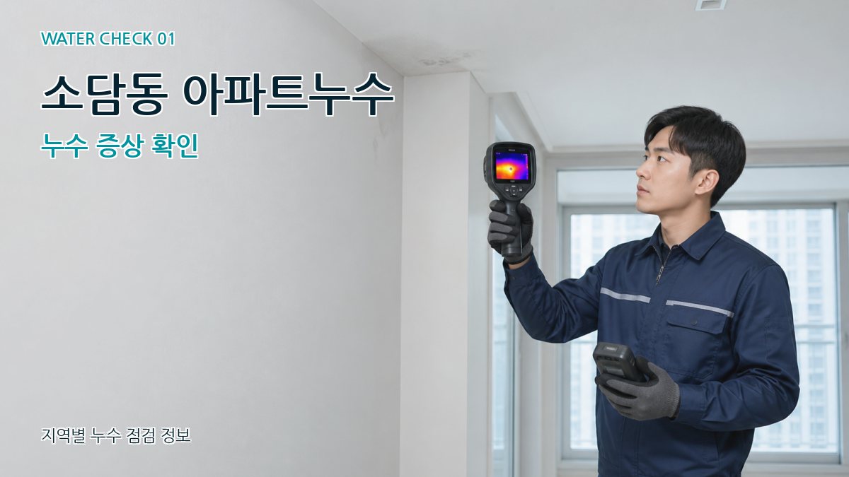 소담동 아파트누수 누수탐지 이미지