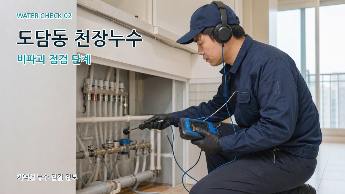 도담동 천장누수 비파괴 점검 단계