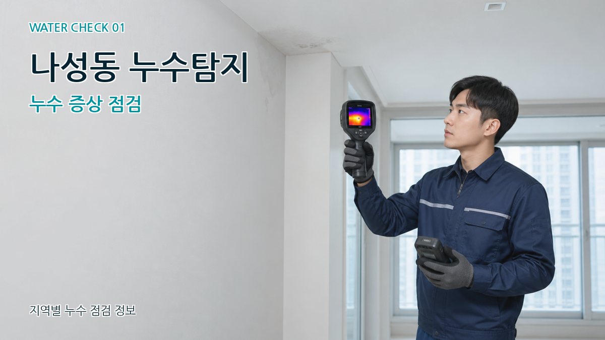 나성동 아파트누수 누수탐지 이미지