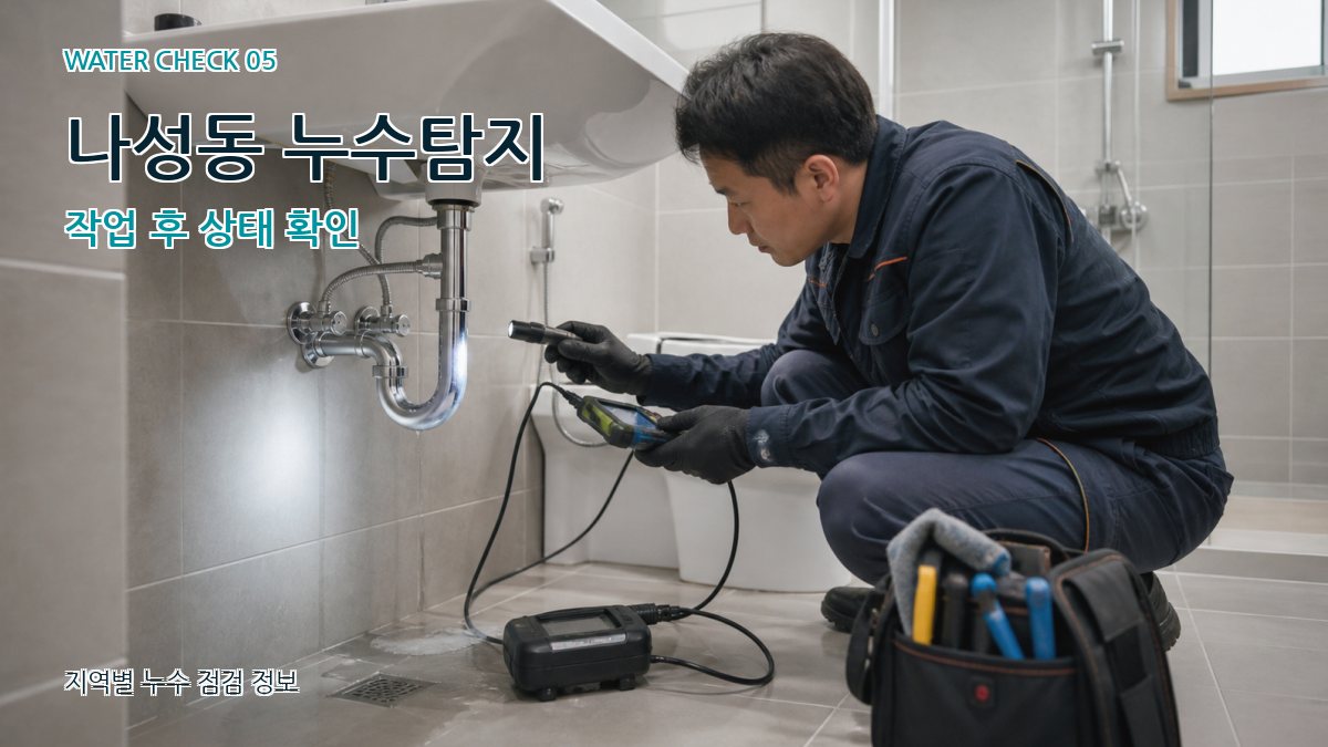 나성동 누수공사 누수탐지 이미지