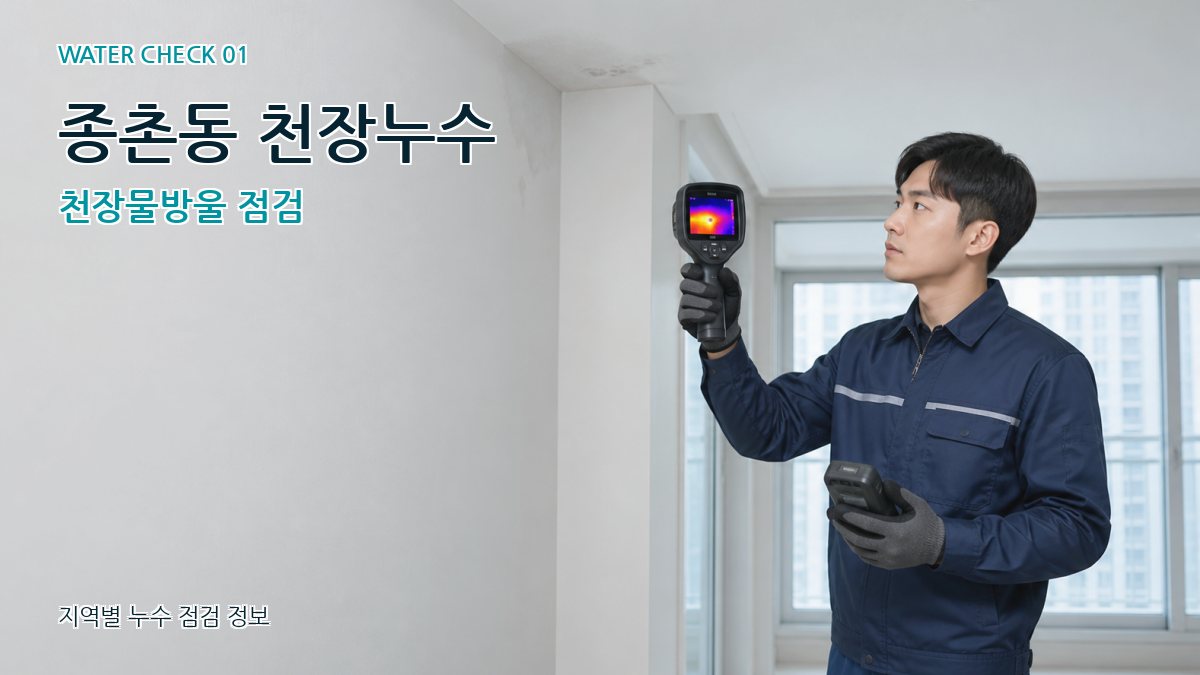 종촌동 천장누수 천장물방울 점검