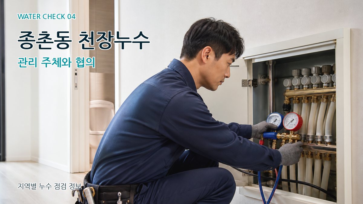 종촌동 천장누수 관리 주체와 협의