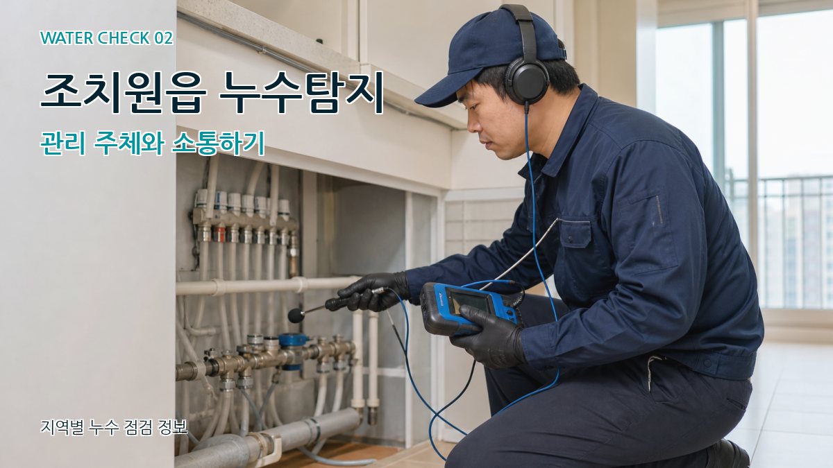 조치원읍 화장실누수 누수탐지 이미지