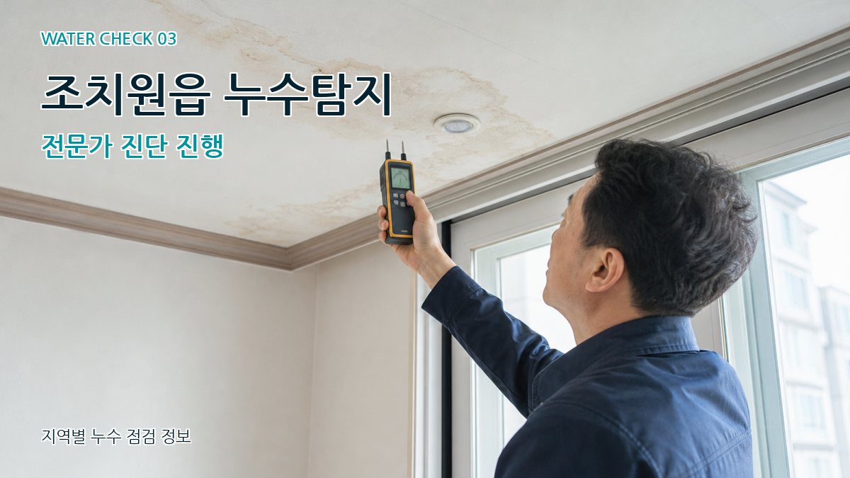 조치원읍 천장누수 누수탐지 이미지