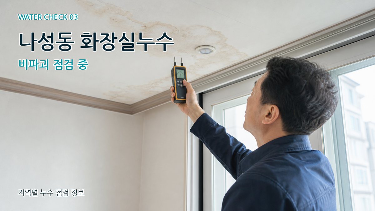 나성동 천장누수 누수탐지 이미지