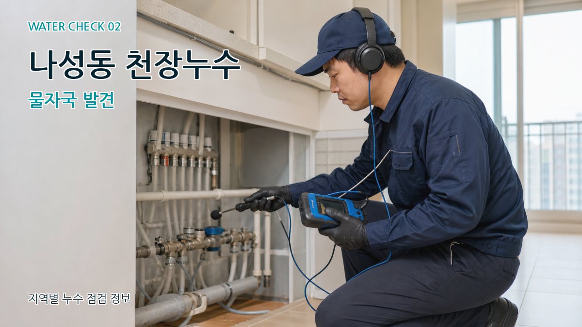 나성동 천장누수 물자국 발견
