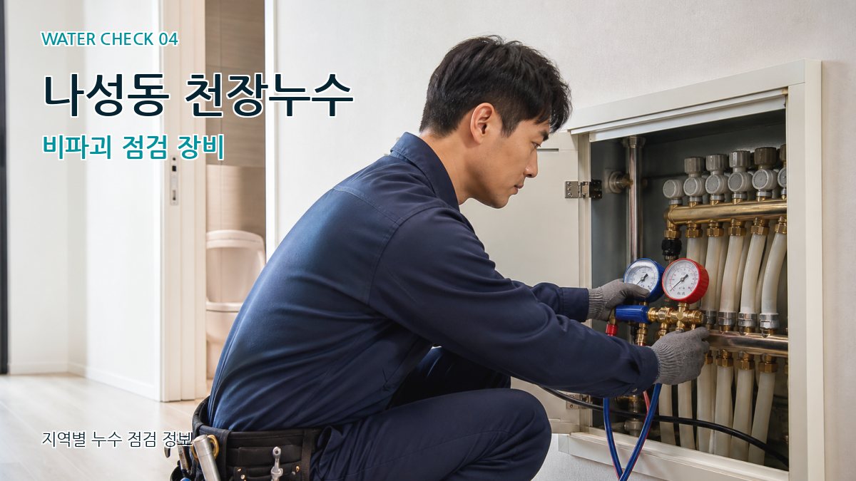 나성동 천장누수 비파괴 점검 장비