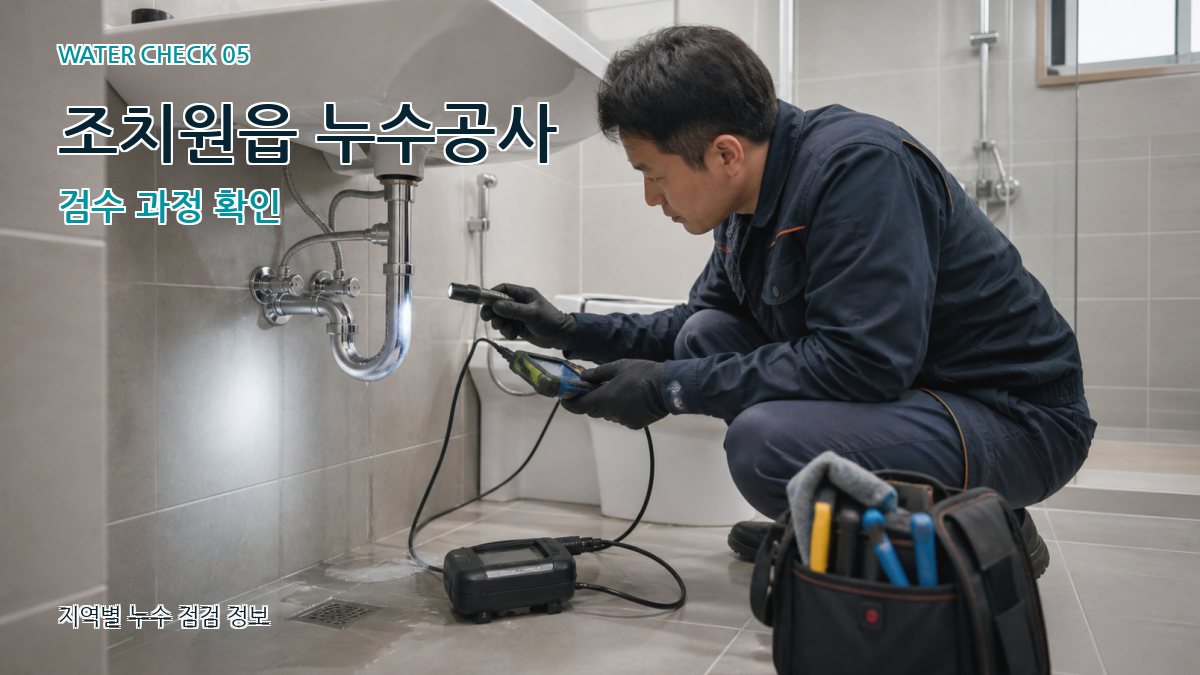 조치원읍 누수공사 누수탐지 이미지