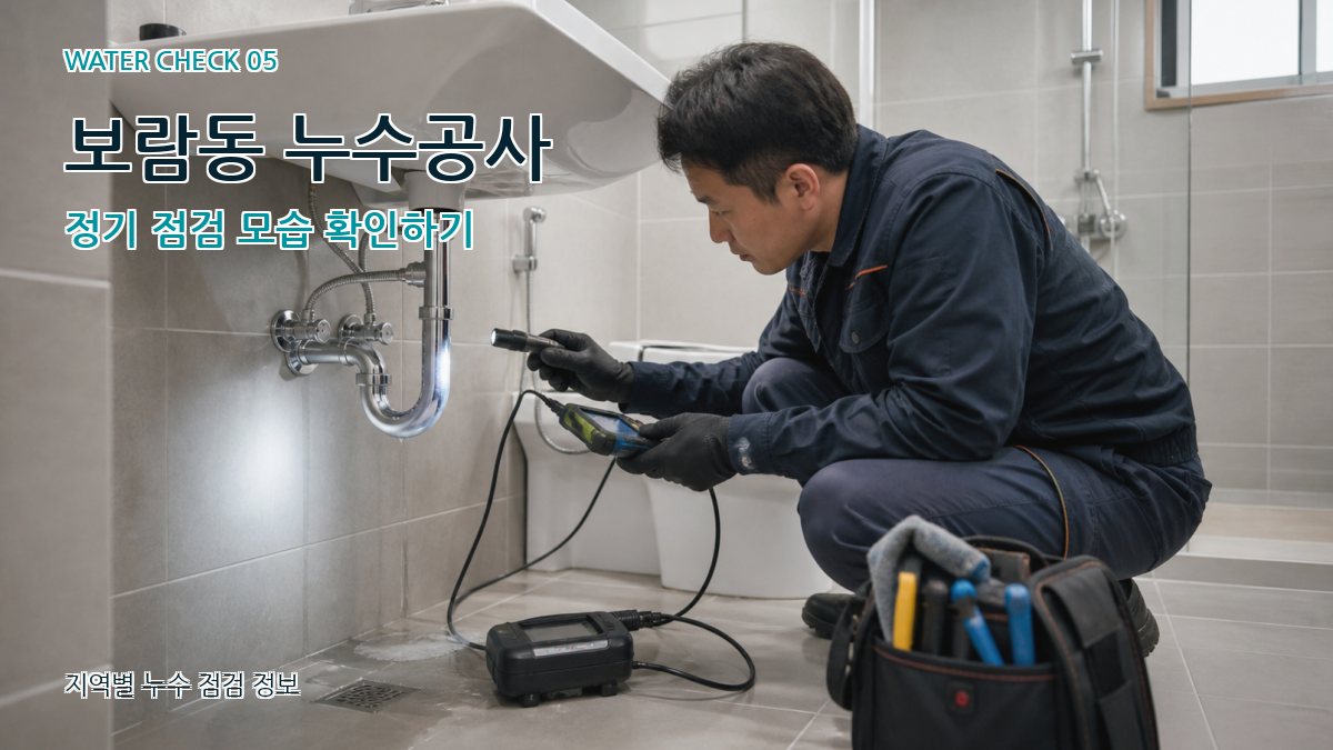 보람동 누수공사 누수탐지 이미지