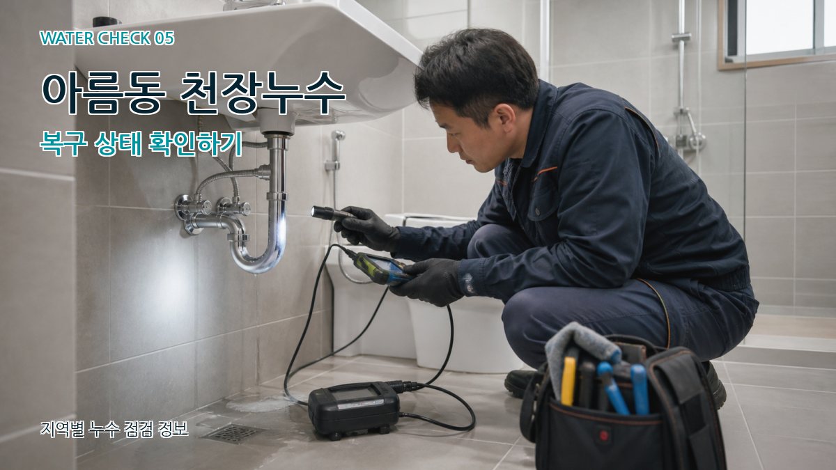 아름동 누수공사 누수탐지 이미지