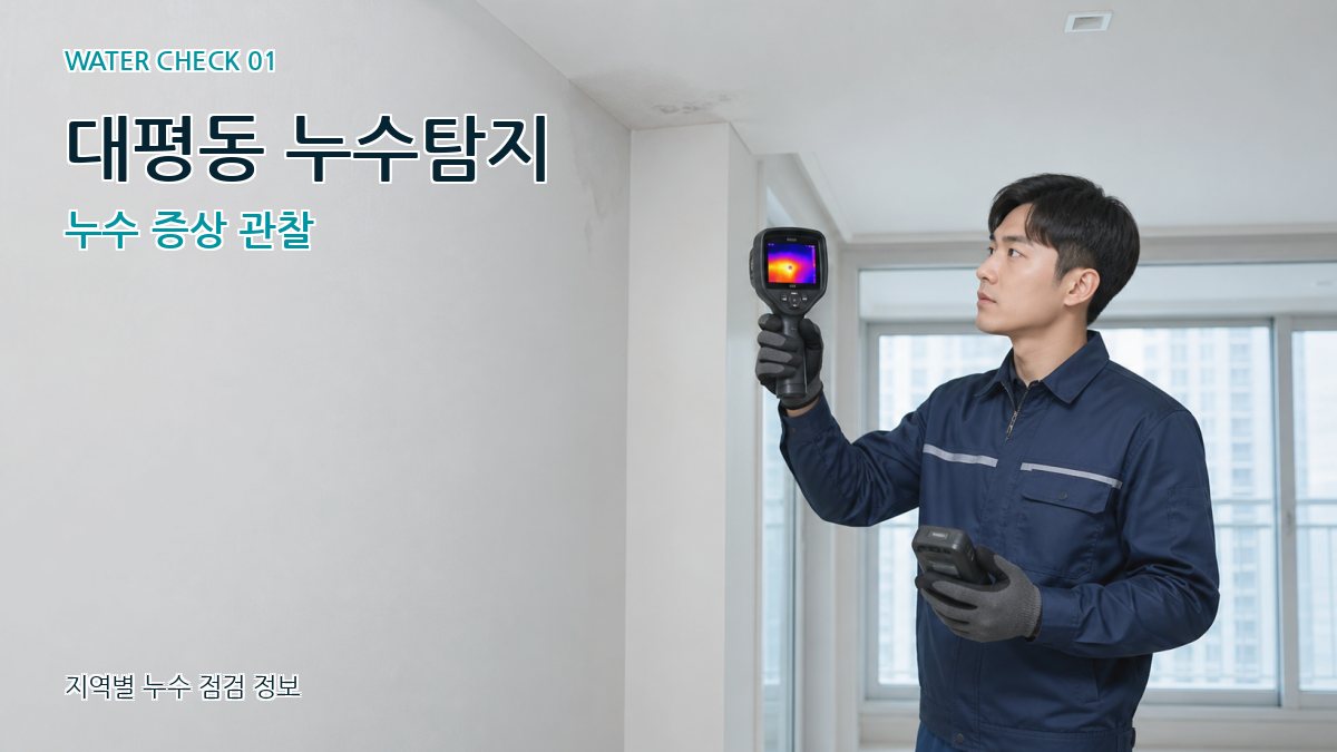 대평동 아파트누수 누수탐지 이미지