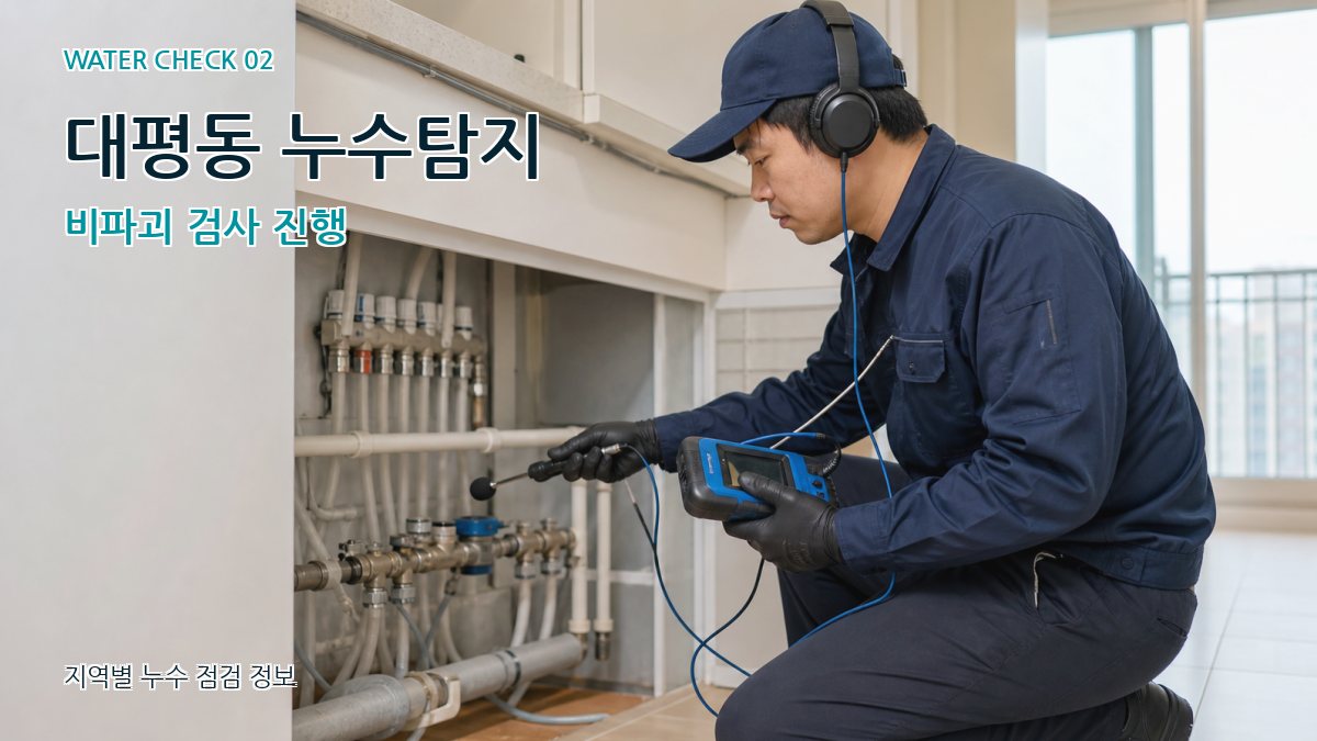 대평동 화장실누수 누수탐지 이미지