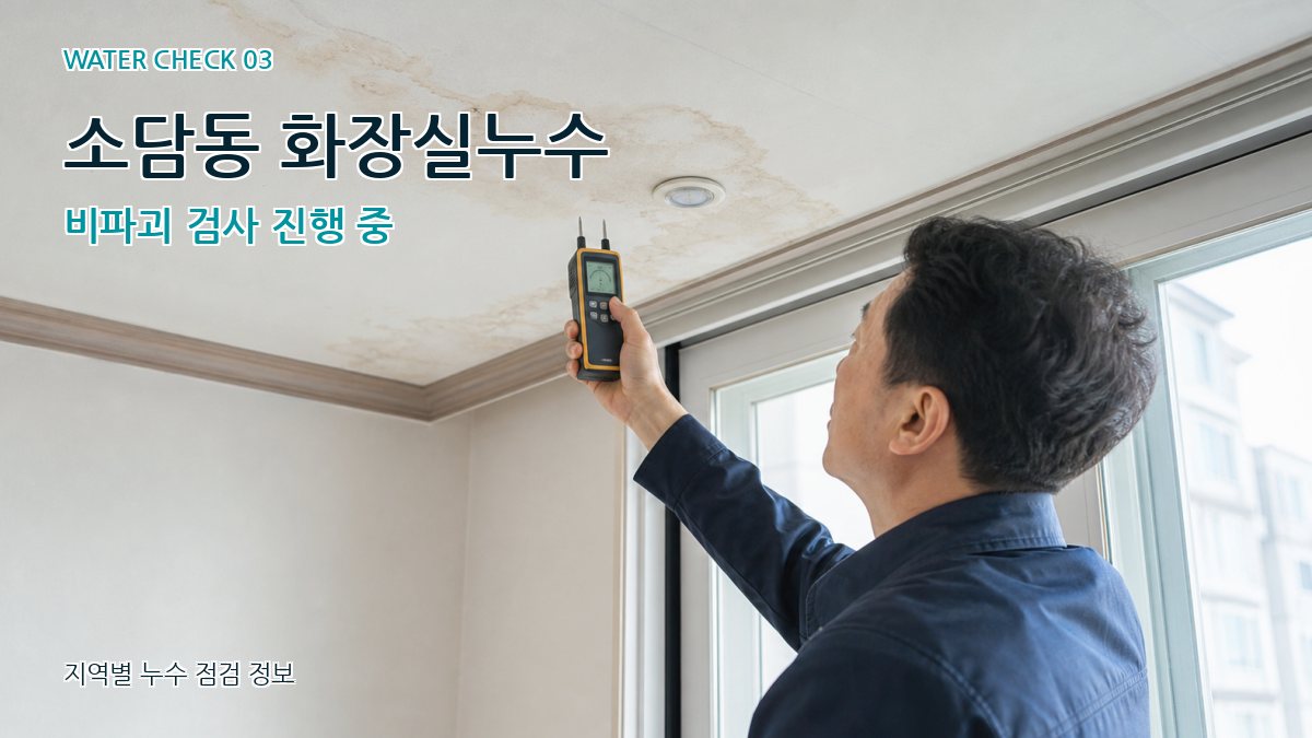 소담동 천장누수 누수탐지 이미지