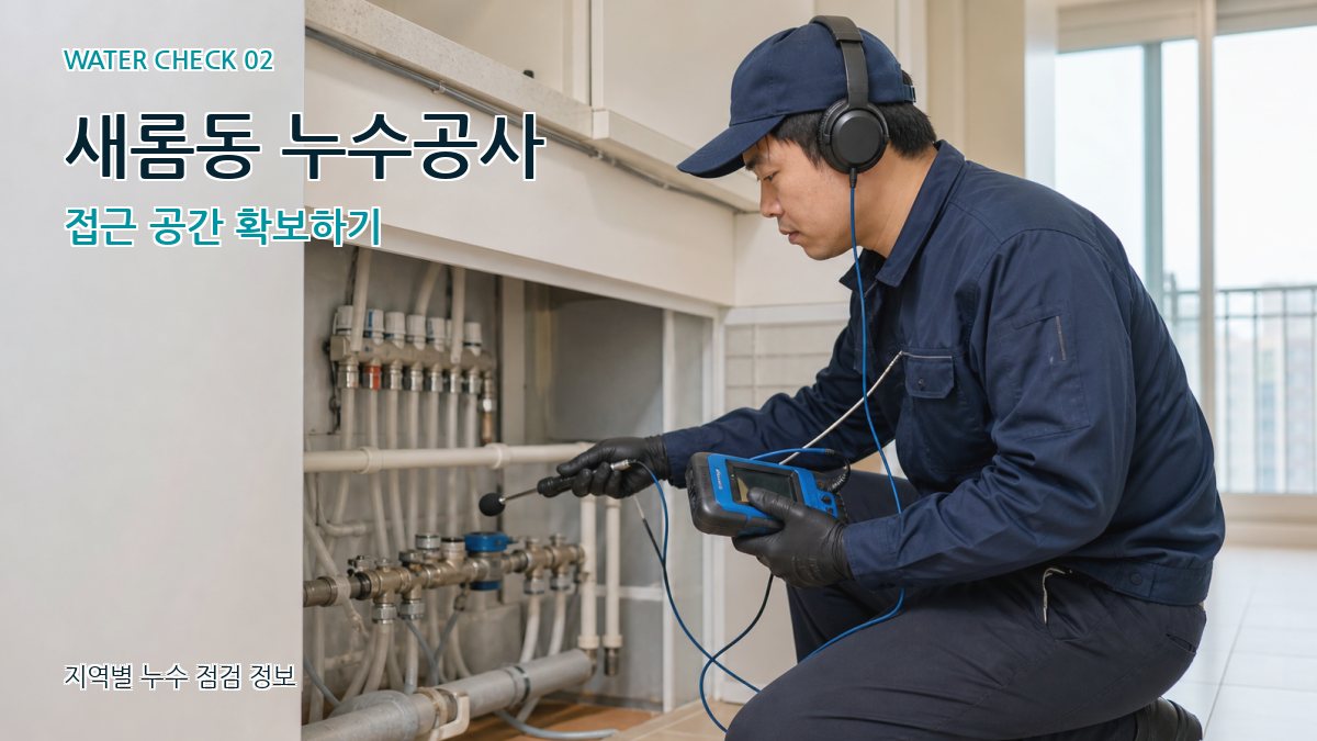 새롬동 화장실누수 누수탐지 이미지