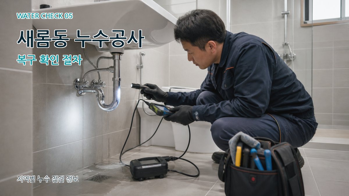 새롬동 누수공사 누수탐지 이미지