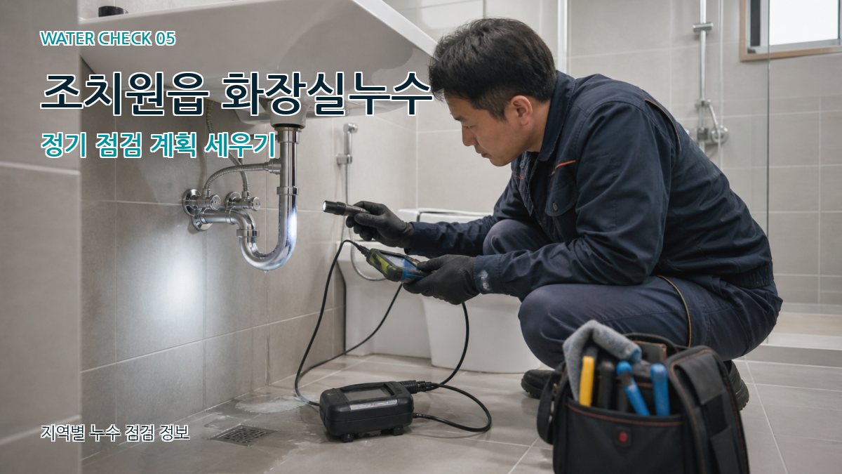조치원읍 화장실누수 정기 점검 계획 세우기