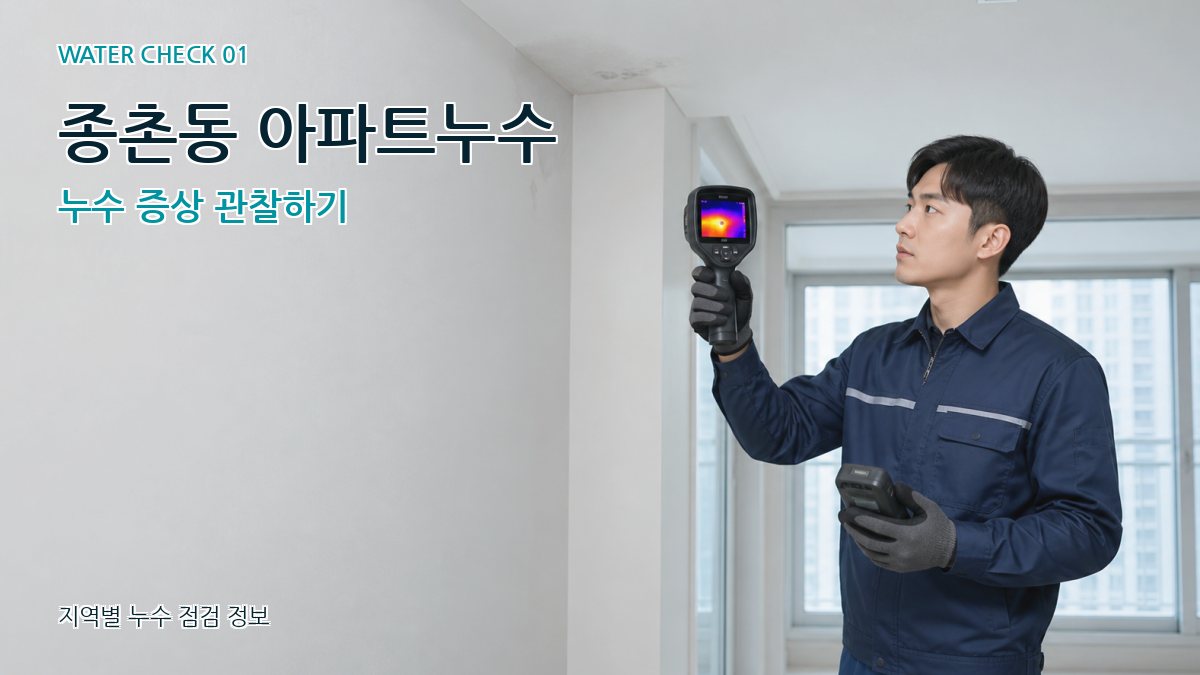 종촌동 아파트누수 누수탐지 이미지