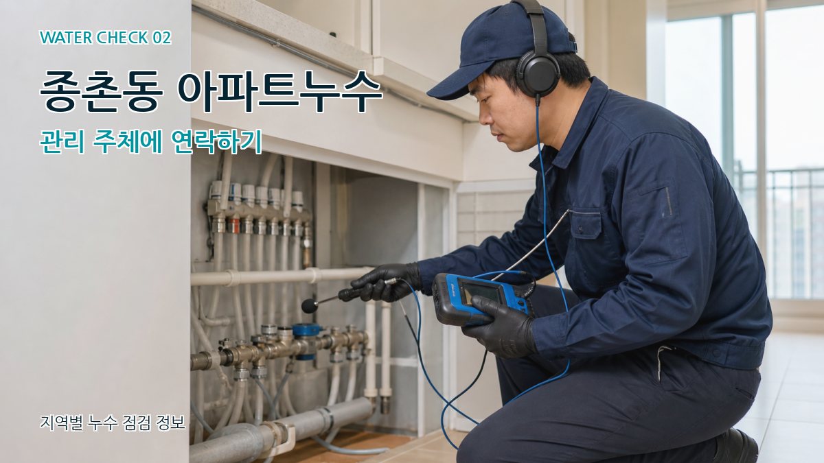 종촌동 화장실누수 누수탐지 이미지