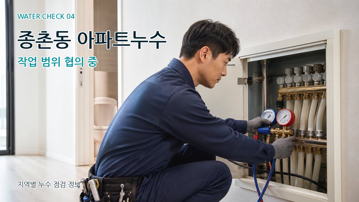종촌동 누수탐지 누수탐지 이미지