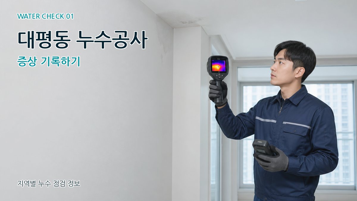 대평동 아파트누수 누수탐지 이미지